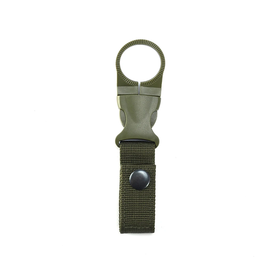 Рюкзак вешалка крюк Молл прикрепить Пряжка держатель инструмент для походов на открытом воздухе Quickdraw лямки походный карабин зажим для воды вешалка D40 - Цвет: Армейский зеленый