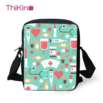 

Thikin Printed Cartoon Nurse Shoulder Bag for Kids Boys Mini Square Messenger Bags Children Travel Crossbody Versipacks