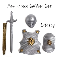 Реквизит для Хэллоуина оружие и амуниция ПУ шлем для детей игрушки меч Кинжал моделирование воина для взрослых Cos руки