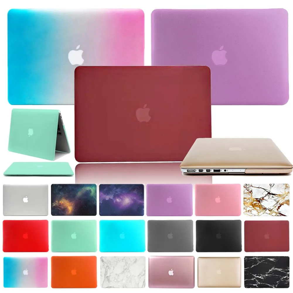 

New Hard Shell Laptop Case for Apple MacBook Air 11 13"/PRO 13 15"/RETINA 13 15"/Macbook White A1342/12"/NEW AIR 13"