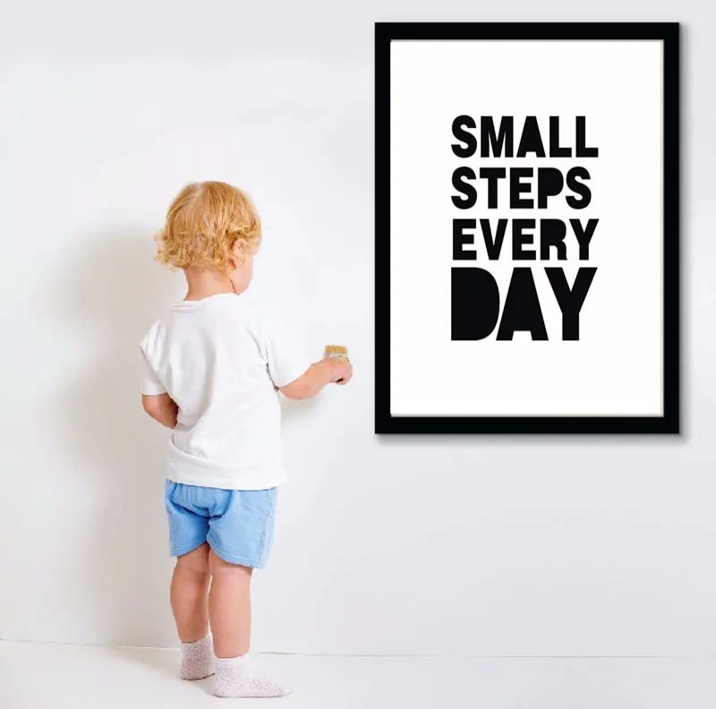 Художественный плакат на холсте с цитатой be brave little one картина маслом номером