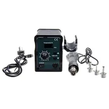 JIGUOOR SS-969H 220V Регулируемая SMD паяльная станция с тепловым пистолетом горячего воздуха