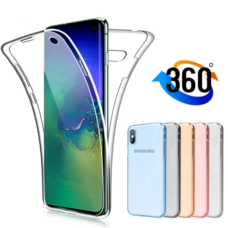 

360 Shockproof Case for Samsung Galaxy Note8 Note9 Note10 Note20 Pro Lite A41 A51 A71 M10 M20 M30 M40 M60S M80 Transparent Cover