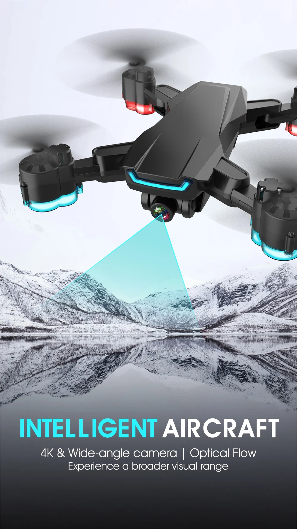 Дрон с камерой 4k HD Дрон 1080P wifi FPV Дрон контроль жестов Квадрокоптер удержание высоты Дрон RC вертолет Дрон игрушка VS L107