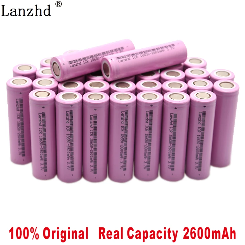 

2020 NEW 18650 Li ion Battery Rechargeable batteries 18650 2600mAh 3.7V Battery 26F lithium Battery for flashlight Laptop