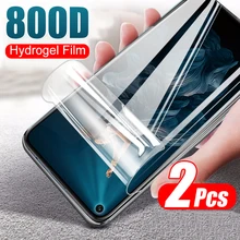 Protecteur d'écran Hydrogel à couverture complète pour Oneplus 8 Pro 7t 7 Film souple en Silicone sur un Plus 8 7 2 pièces Film protecteur non en verre=