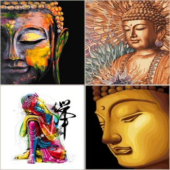 

Shakyamuni Painting By Numbers Buddha Painting Digital Oil Painting On Canvas Coloring By Numbers For Home Decor