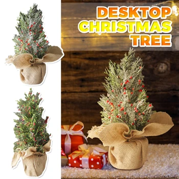 

Artificial Christmas Tree Tabletop Mini Christmas Tree Decorations Festival Miniature Tree Christmas Xmas Decoration Party J50