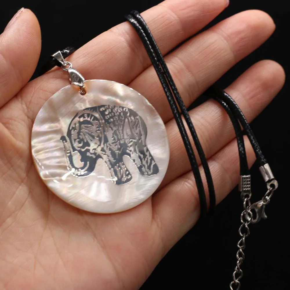 Ожерелье рейки из натурального перламутра женское ожерелье с большой круглой