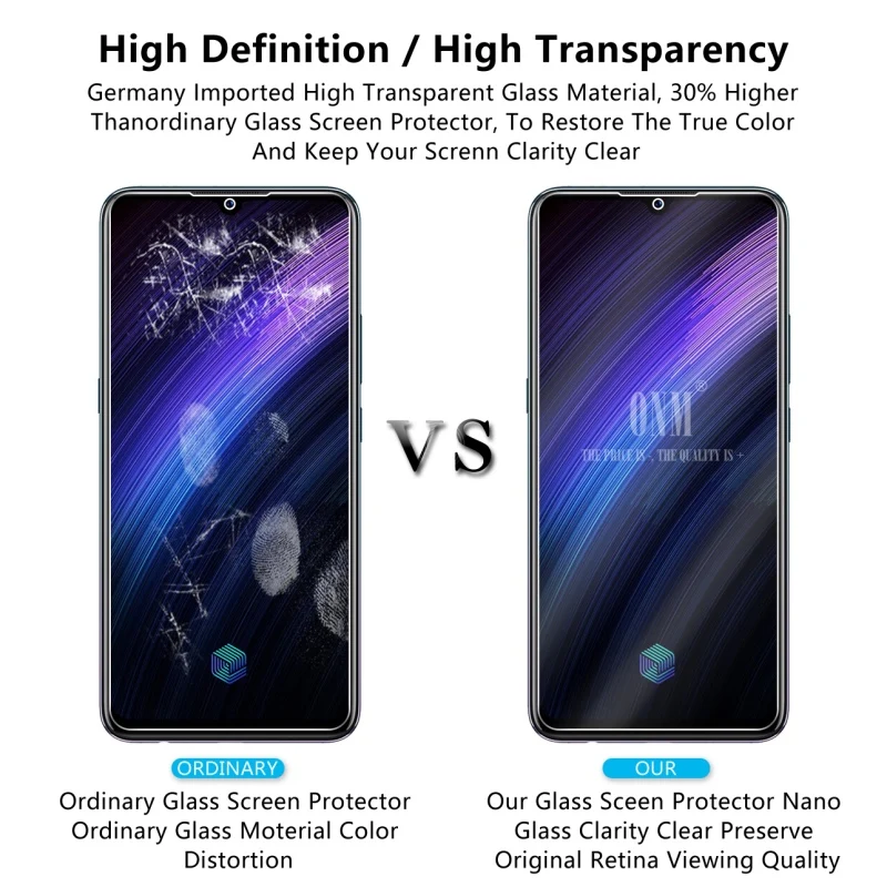 2 шт., закаленное стекло для VIVO IQOO NEO 855, Защитное стекло для экрана 2.5D 9 H, закаленное стекло для VIVO IQOO NEO 855, защитная пленка