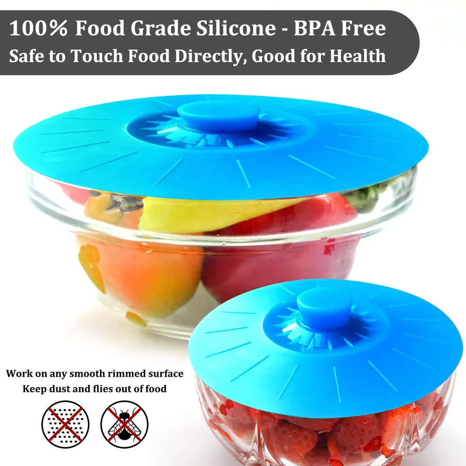 Silicone Food Covers Ikea Silicone Lids For Bowl Pack, Microwave