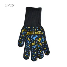 1 пара термостойкие перчатки полезные бекон микроволновки силиконовые рукавицы для печи и кевлар высокая термостойкость