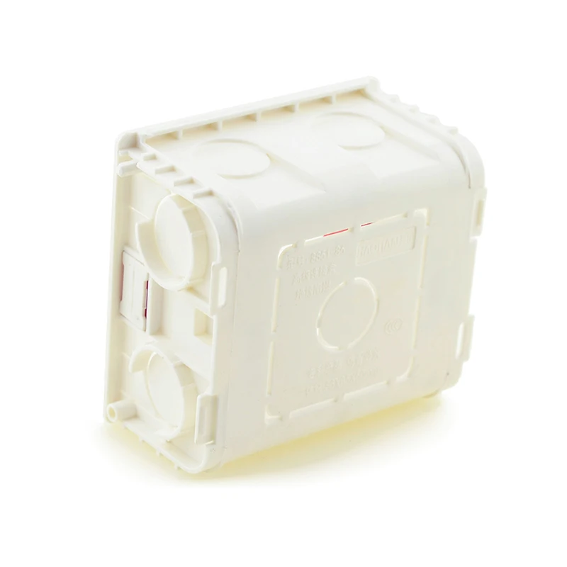 Avoir Adjustable Mounting Box 86mm*86mm Junction Box Recessed Internal Box Switch and Socket White Red Blue Wall Box For EU UK