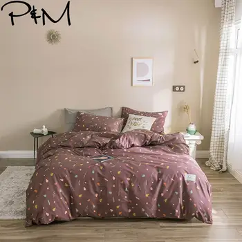 

PAPA&MIMA fashion style bedding sets cotton Twin Queen king Size duvet cover set bedsheet pillowcases