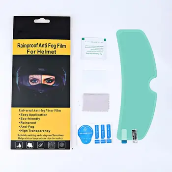 

Full-frame Universal Motorcycle Helmet Rainproof Anti-fog Film Water and Fog Resistant Lens Films Good Light Transmittance Patch