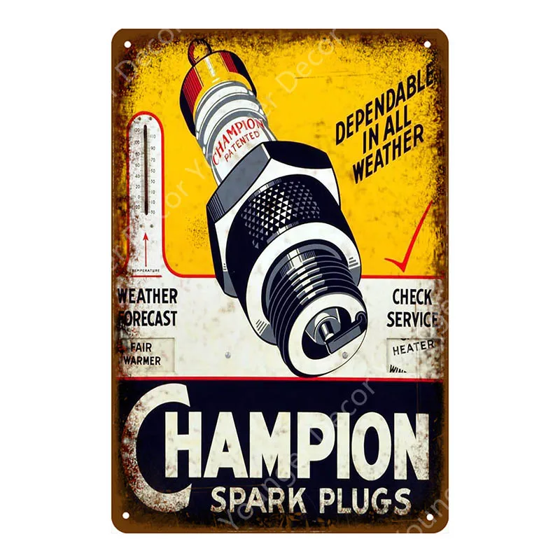 Vintage Alba Lube Motor Oil Metal Signs Power Lube Gasoline Garage Decor Ampol NGK Spark Plugs Art Poster Wall Plaque YI-142 - Цвет: YD6632AI