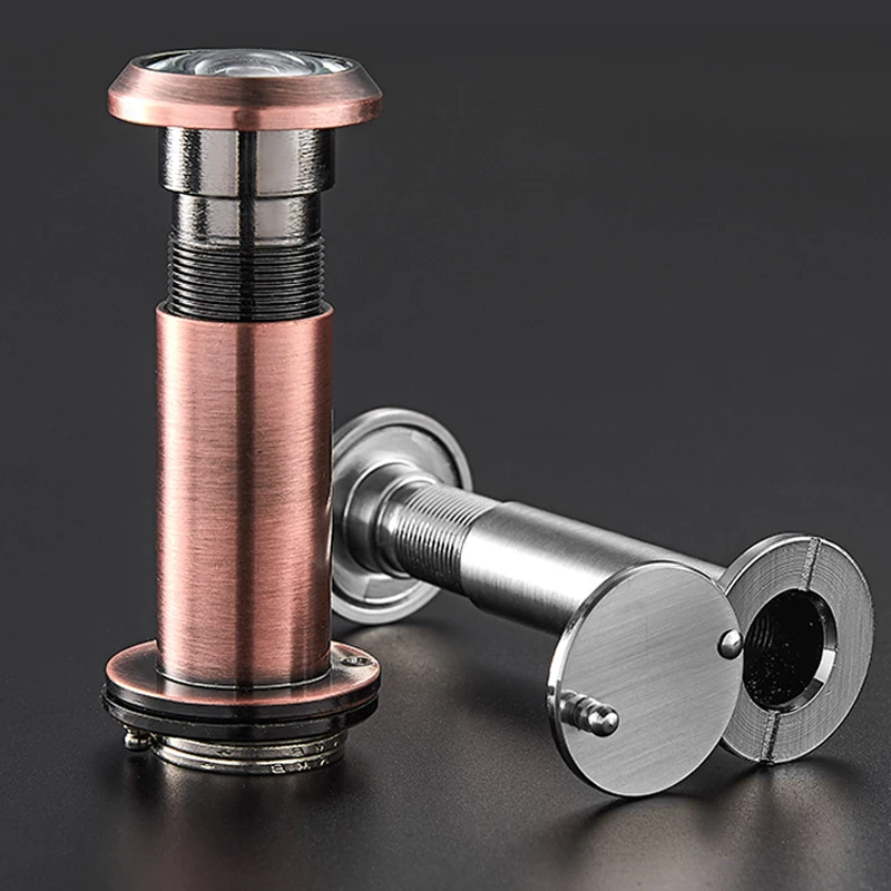 Poop Hole Door Viewer 14 16 22 28 32mm Matte HD Lens with Cover Metal Cat Eye Security for Home Door View Peephole