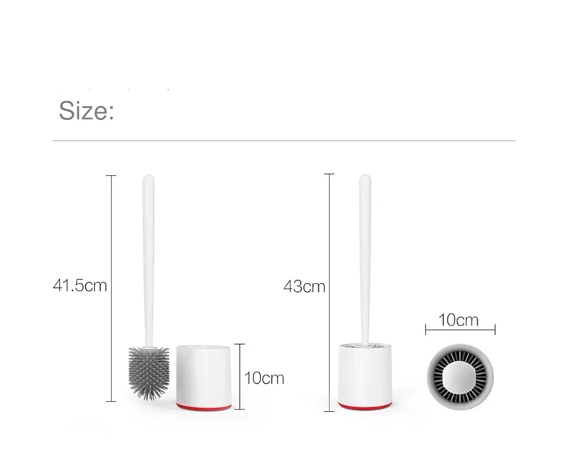 Xiaomi Mijia Yijie вертикальное хранение мягкой клеевой щетины щетки для туалета и держатель Очиститель набор кремнезема инструмент для чистки ванной комнаты