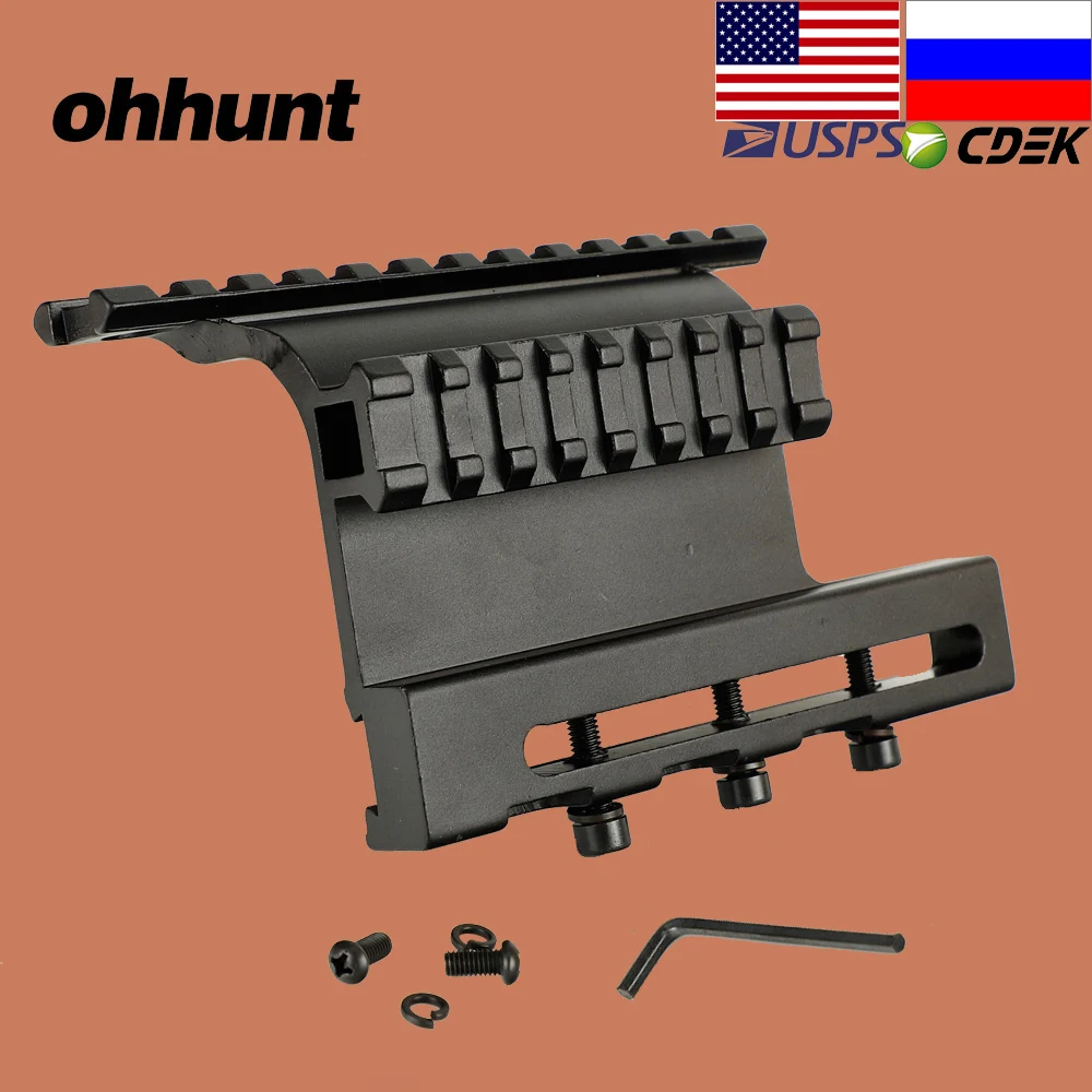Охотничий прицел ohhunt с быстроразъемным рельсовым креплением и боковым замком