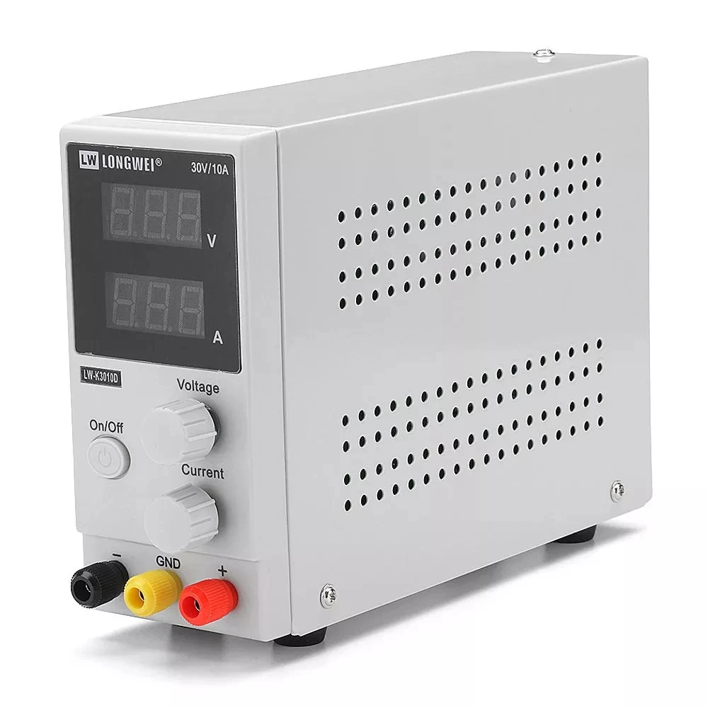 LW-K3010D Регулируемый регулятор напряжения питания 30 в 10 а DC лабораторный источник питания цифровой светодиодный контроллер питания 110 В/220 В разъем