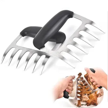 

Stainless Steel Meat Bear Claws Barbecue Fork Manual Pull Shred Pork Clamp Roasting Fork Kitchen BBQ Tools Meat Divided Tearing