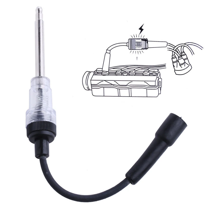 Black Spark Plug Ignition System Coil Engine In Line Auto Diagnostic Tester Test Tool |