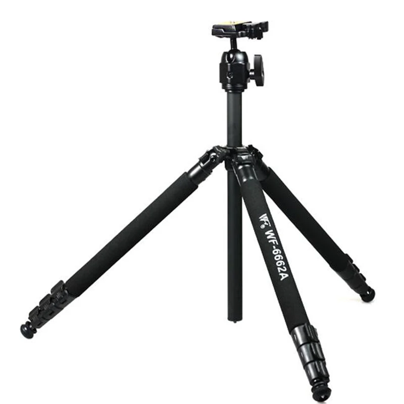 WeiFeng 6662 WF-6662A 알루미늄 합금 전문 삼각대 DSLR 카메라 사진 브래킷 여행 야외 휴대용
