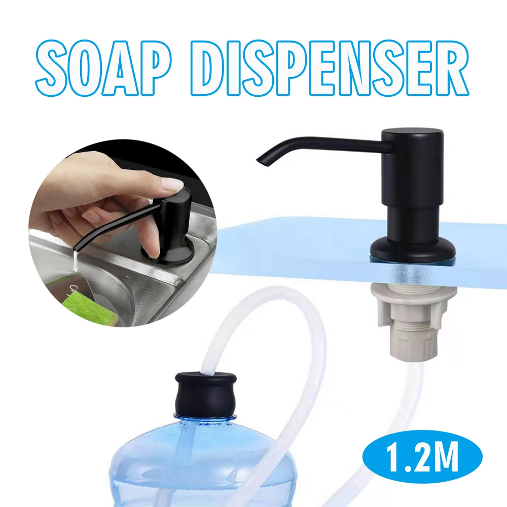 

Кухонный дозатор для мыла из нержавеющей стали, удлинительная трубка в комплекте для кухни, новый насос для раковины, аксессуары для дома, пресс для мыла