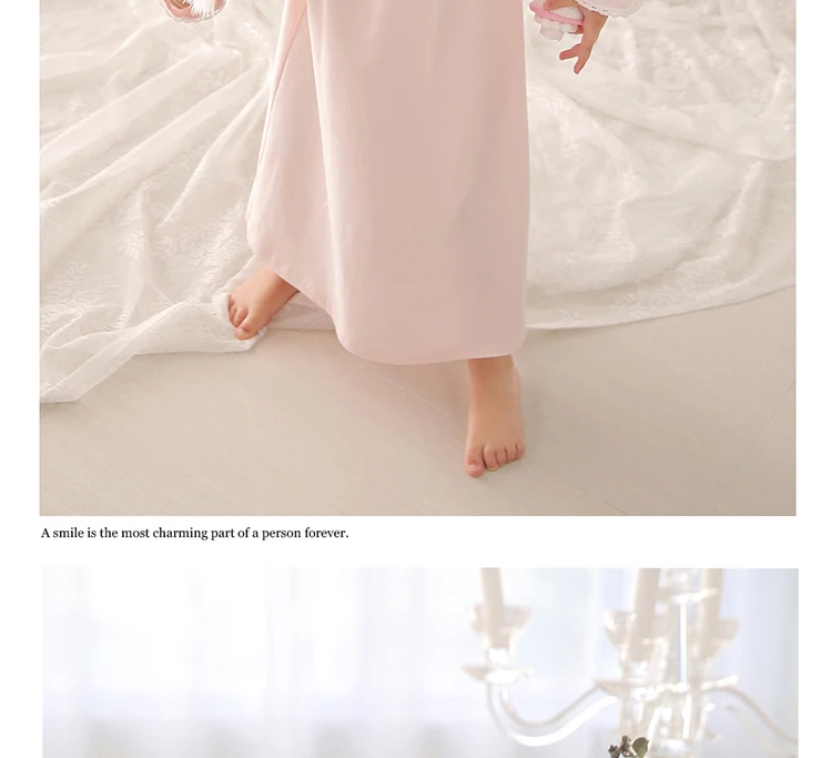 best pajama set	 2 Colors Children Girl's Lolita Dress Princess Sleepshirts Spring Autumn Nightgown.Royal Style Toddler Kid Nightdress Sleepwear top Sleepwear & Robes