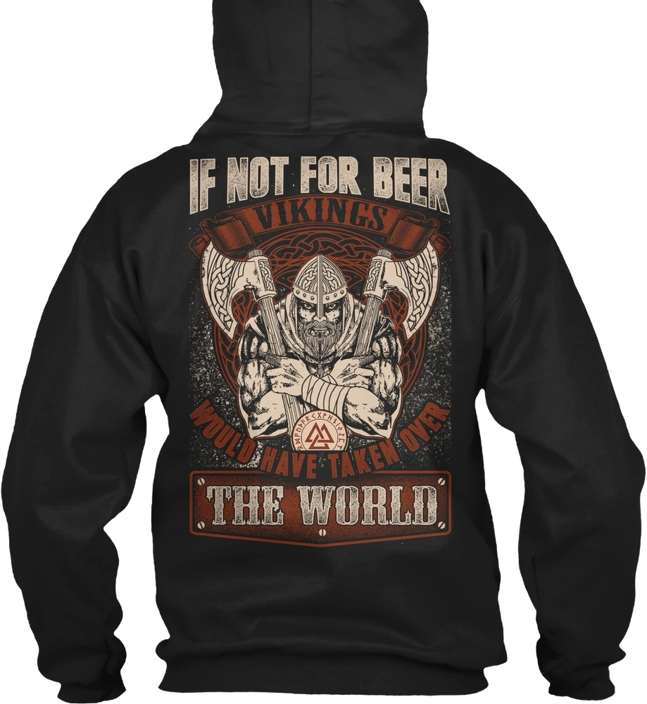 Мужская толстовка с длинным рукавом Vikings Love Beer! Для женщин в уличном стиле