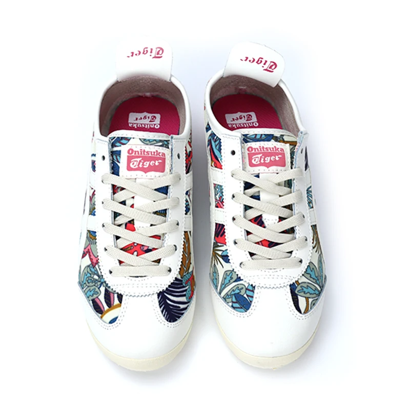 Оригинальные Onitsuka Tiger нейтральные спортивные кроссовки удобные дышащие для отдыха мужская и женская обувь с принтом