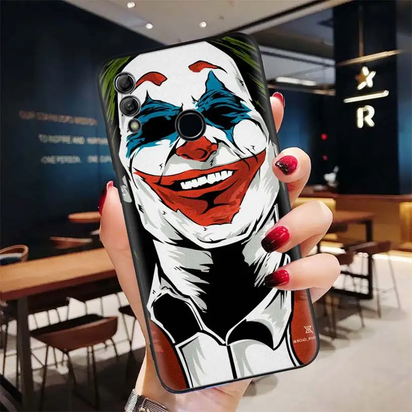 "," Джокер "," Харли Квинн "черный чехол для huawei Y9 Y5 Y6 Y7 Honor 10 9 Lite 9X8X8 S 8A фотоаппаратов моментальной печати 7S 7A 10i 20i V20 телефона, корпус под плетенную сумку - Цвет: BD270-10