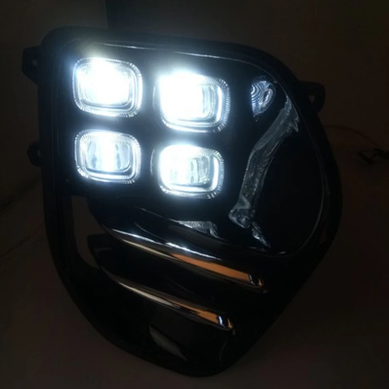 Автомобильные белые светодиодные DRL фары противотуманные дневные ходовые огни