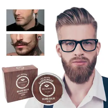 

Professional Natural Beard Cream Conditioner Balm Organic Moustache Conditioner Beard Wax For Caring Smooth Styling TSLM2
