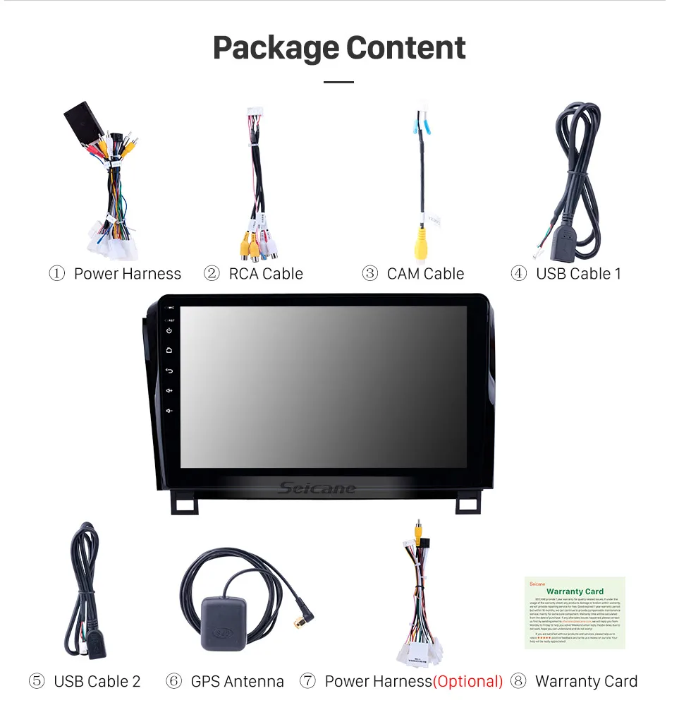 Flash Deal Seicane 10.1 inch HD touchscreen Radio GPS Navigation System Android 8.1 for 2006-2015 TOYOTA Sequoia Support Radio Carplay 20