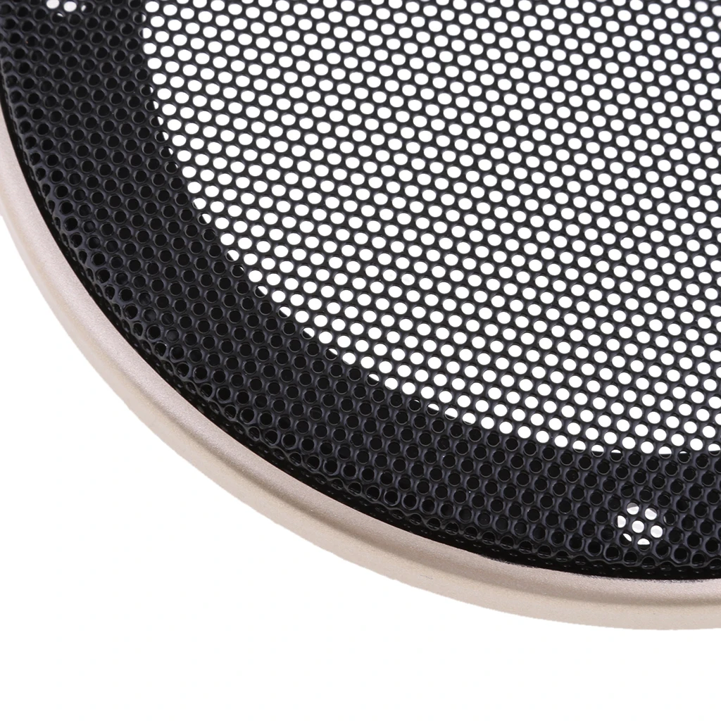 4 '' Inch Speaker Decorative Dustproof Grille Speaker Protection Vehicle Car Subwoofer - Champagne