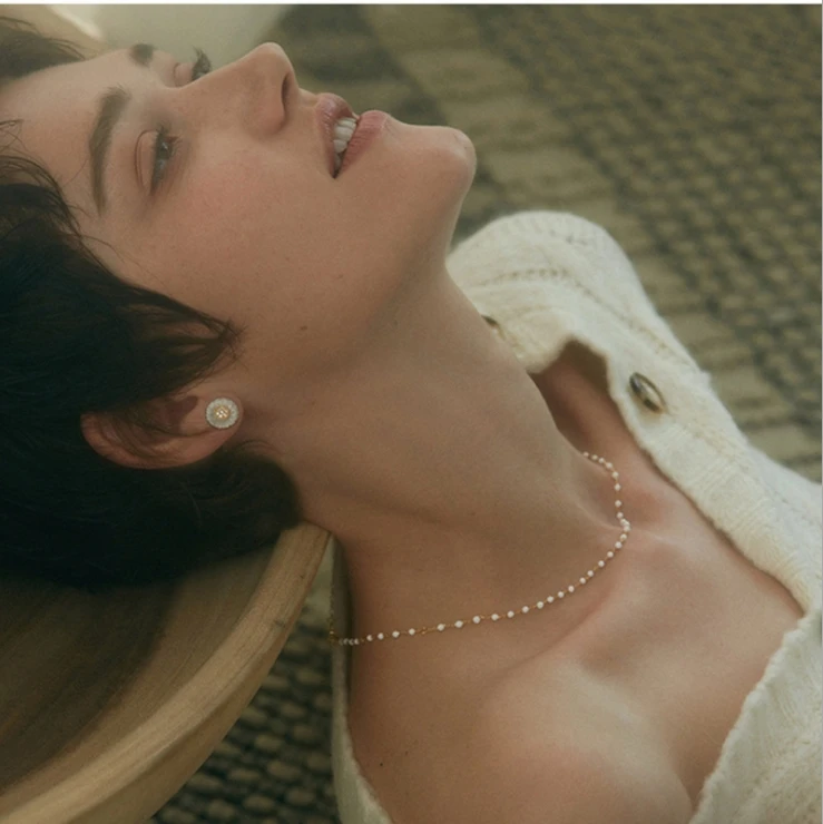 2024 Simple Pearl Beads Chain Choker Necklace Bohemian Statement Clavicle Necklace for Women Collar Pearl Jewelry