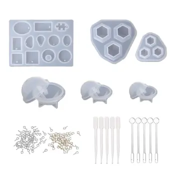 

Resin Casting Molds Tools Set DIY Crystal Epoxy Resin Mold Ornament Pendant Casting Mould Handmade Crafts Jewelry Making Tools