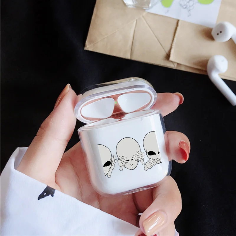Чехол для AirPods 2 1, чехол, Coque, беспроводные Bluetooth наушники, прозрачный силиконовый мягкий чехол на Air Pods, Apple Funda Capa