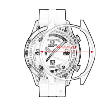 

Tpu Thin Soft Protector Bumper Watch Frame Case Cover Case For Huawei Gt / Gt2 46Mm Smart Watch Accessories Shell