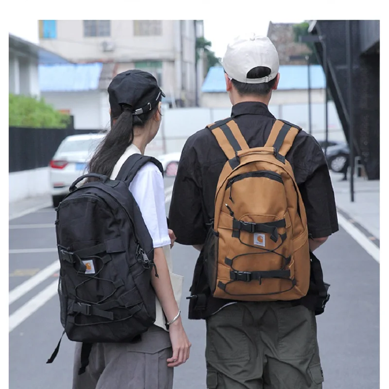 

Waterproof Oxford Fabric Double Rocker Bags Skateboard Backpack Black Lovers Students Bags Skateboard Canvas Computer Bags