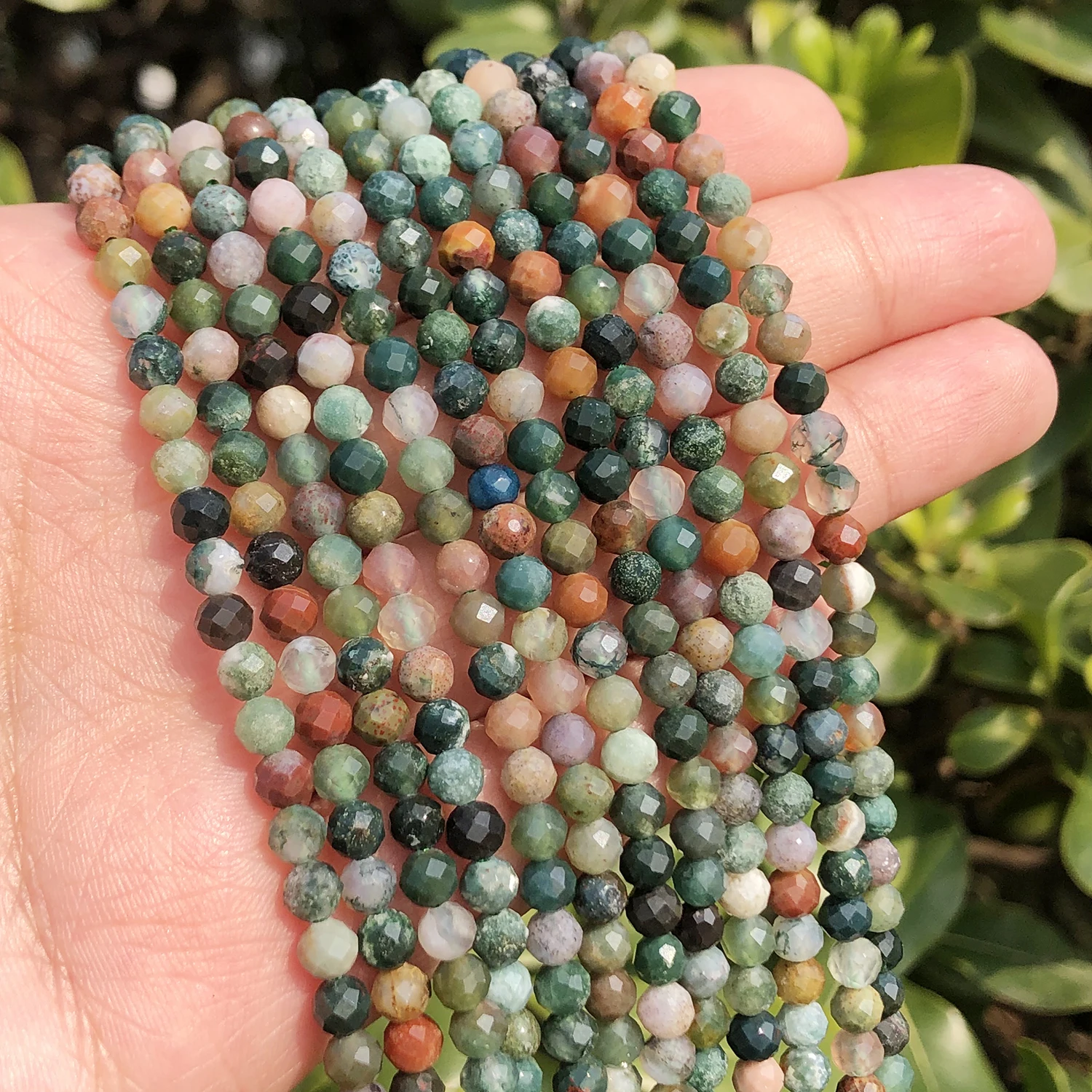 Natural Gemstone Indian Agate Beads For Jewelry Making Strand 15" Assorted Shape 