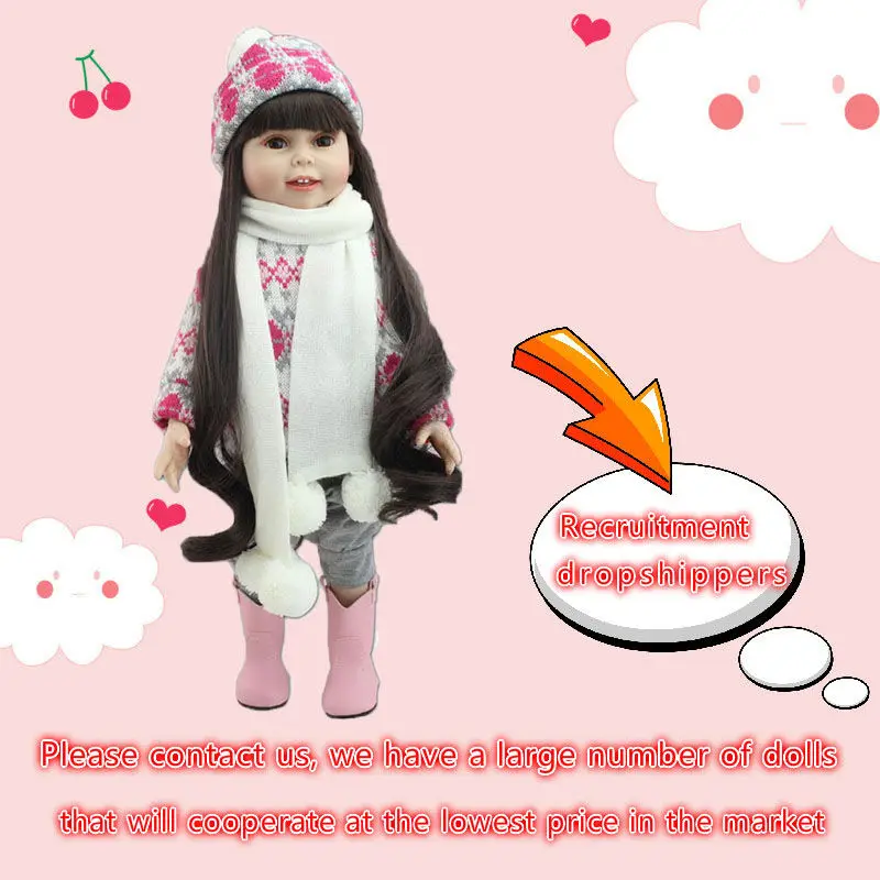Кукла реборн силиконовая 18 дюймов Реалистичная|doll toys|reborn toddlersreborn toddler dolls |