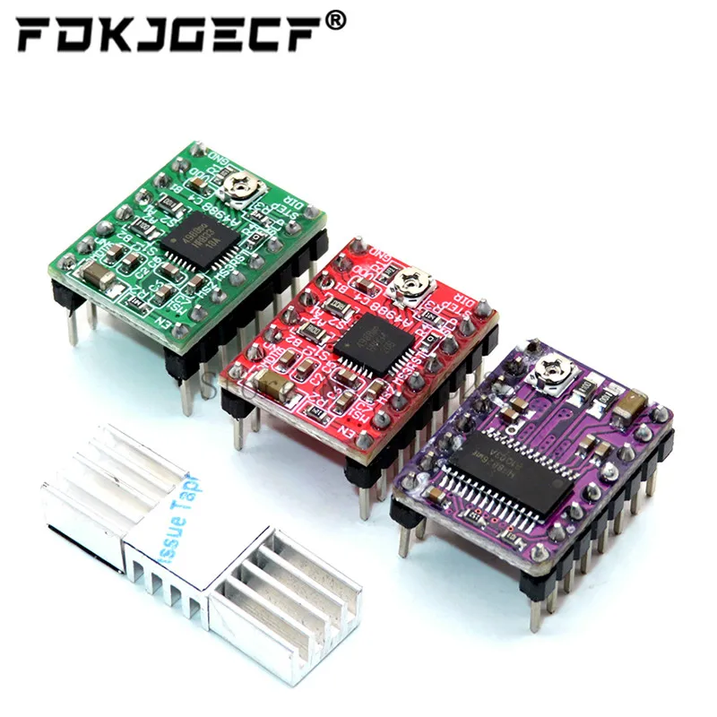 Детали для 3D-принтера Stepstick A4988 DRV8825 модуль драйвера шагового двигателя с