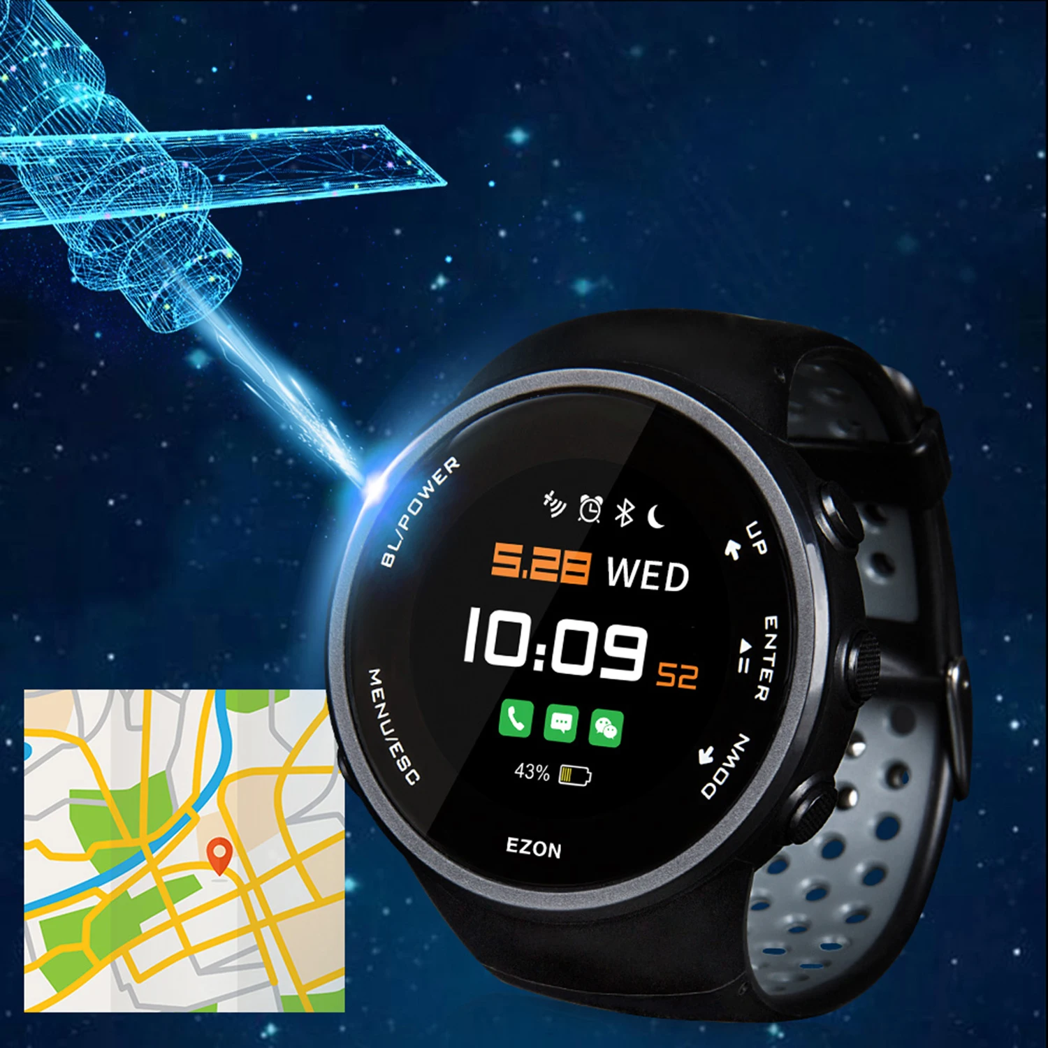 EZON T958 HD Kleurenscherm Optische Hartslag GPS Smartwatch Bluetooth  Marathon Running Heren Horloge voor Android IOS Telefoon|Digital Watches| -  AliExpress