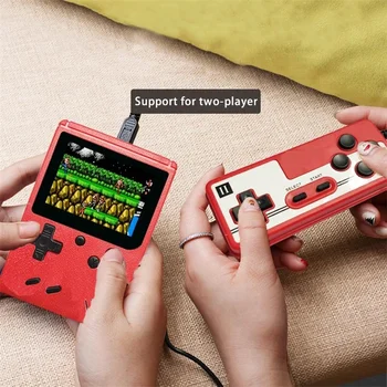 

Factory 2020 new products handheld Tv video game FC console portable retro mini 8 Bit 400 in 1 machine controller 2 player