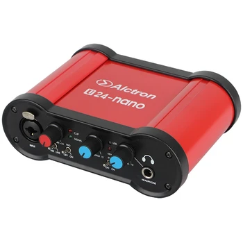 

Alctron U24Nano Professional USB o Interface Transforms Sound Card with 48V Sound Card for Live Computer Recording