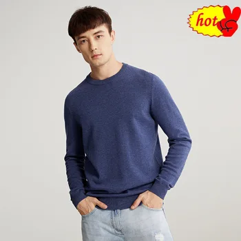 

Sweater Pullovers 6Colors Men 100% Merino Wool Sweater Jumpers Man Winter Warm Mercerizing Fleece Sheep woolen Male knitwear 4XL