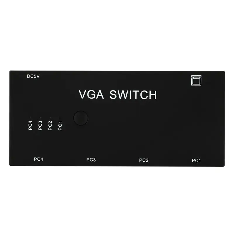VGA коммутатор 4 PC в 1 монитор переключатель коробка видео