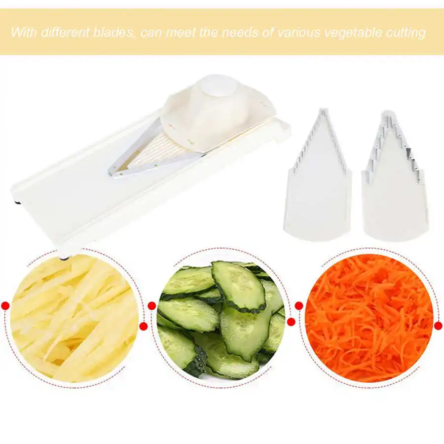 Cooking Tool Utensils Kitchen Accessories Multifunctional Household V-Shaped Grater Slicing Cutter with Hand Protector vegetable cutter